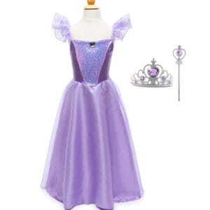 Prinsessenjurk - Lilac party dress - Kroon + Toverstaf(Great Pretenders)