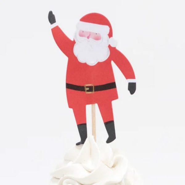 96 stuks kerst Cupcake Wrappers, peperkoek mannen cake toppers, kerstman sneeuwpop rendier elf pinguïn kerstboom kerstboom kerst krans kersttaart
