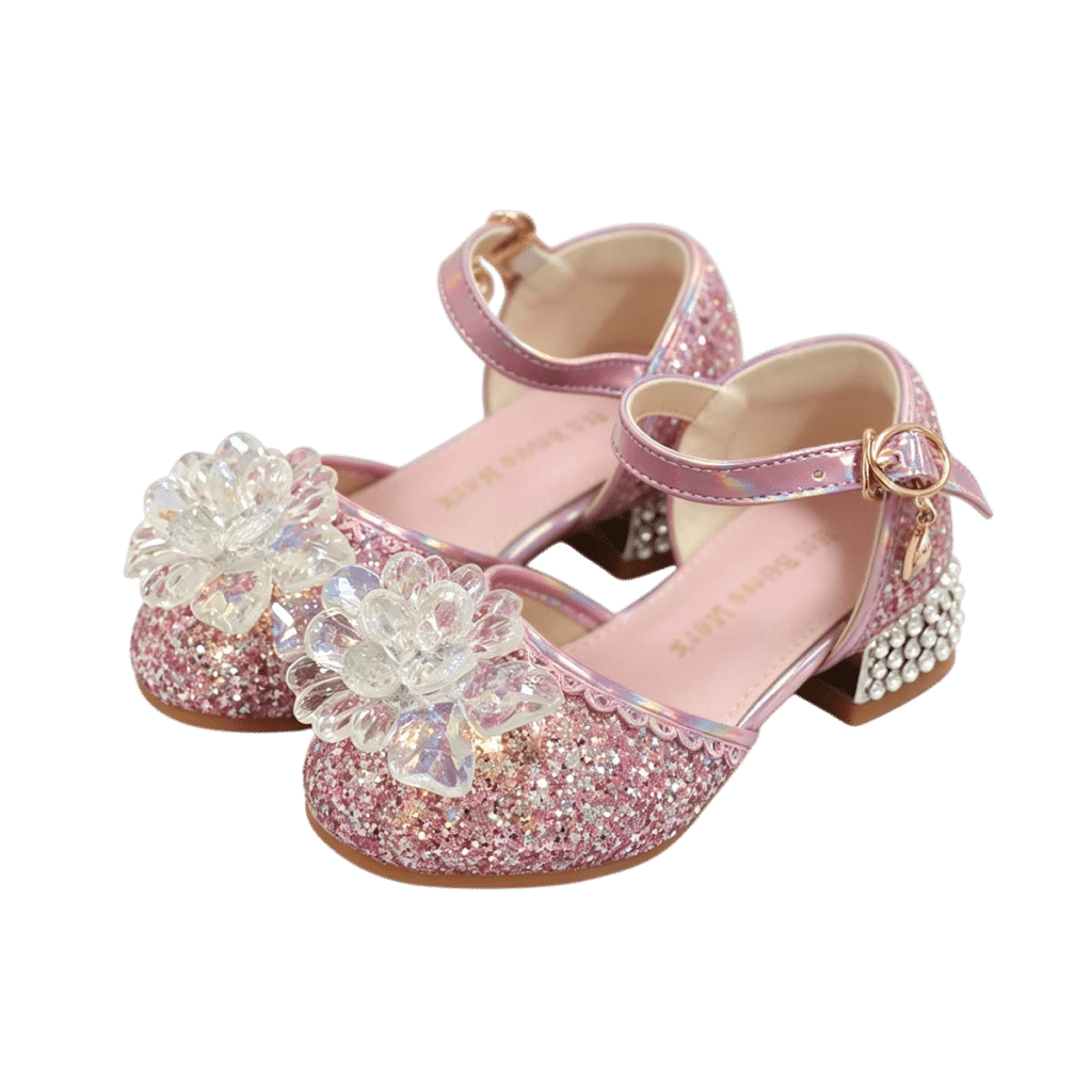 roze prinsessen schoenen met hakjes