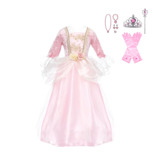 Great Pretenders roze prinsessenjurk + accessoires