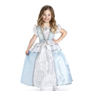 Assepoester Deluxe jurk + kroon + toverstaf - Cinderella