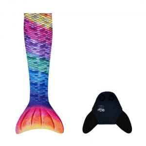 Zeemeerminstaart Rainbow – Monofin – 2 delig – Kuaki Mermaids