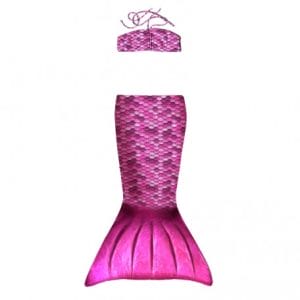 Zeemeerminstaart + bikinitop Roze - Junior - 2 delig - Kuaki Mermaids