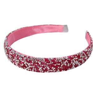 Boutique haarband - pailletten - roze - fuchsia