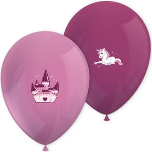 Ballonnen Unicorn - Roze - Kasteel - Eenhoorn kinderfeestje - 6 stuks