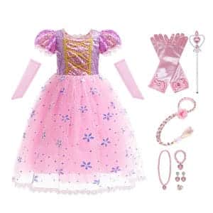 Rapunzel jurk + accessoires