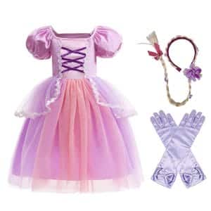 Rapunzel prinsessenjurk + accessoires