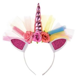 Unicorn haarband - Roze