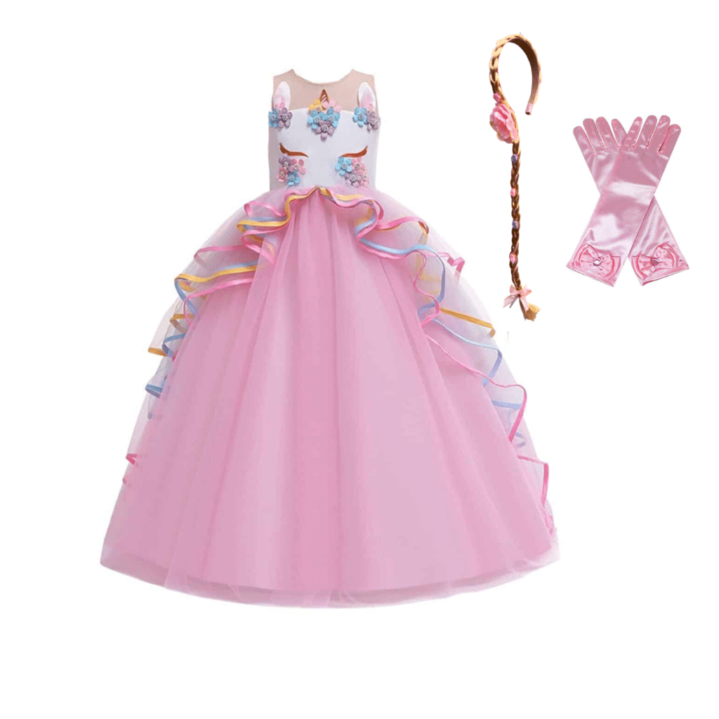 Unicorn prinsessenjurk met accessoires