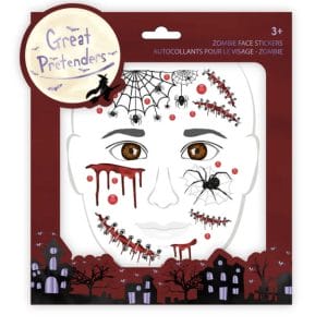 Gezicht stickers kristallen Zombie