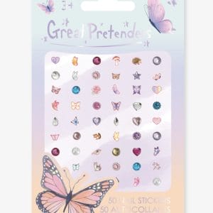 Nagelstickers vlinder - 50 stuks