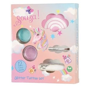 Souza - Glitter tattoo set Eenhoorn