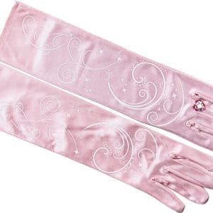 Great Pretenders - prinsessenhandschoenen + kroon - roze