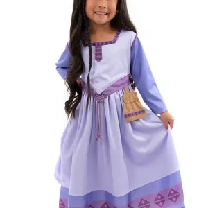 Prinsessenjurk - Wens ster paars - Little Adventures