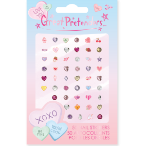 Nagelstickers hartje - 50 stuks