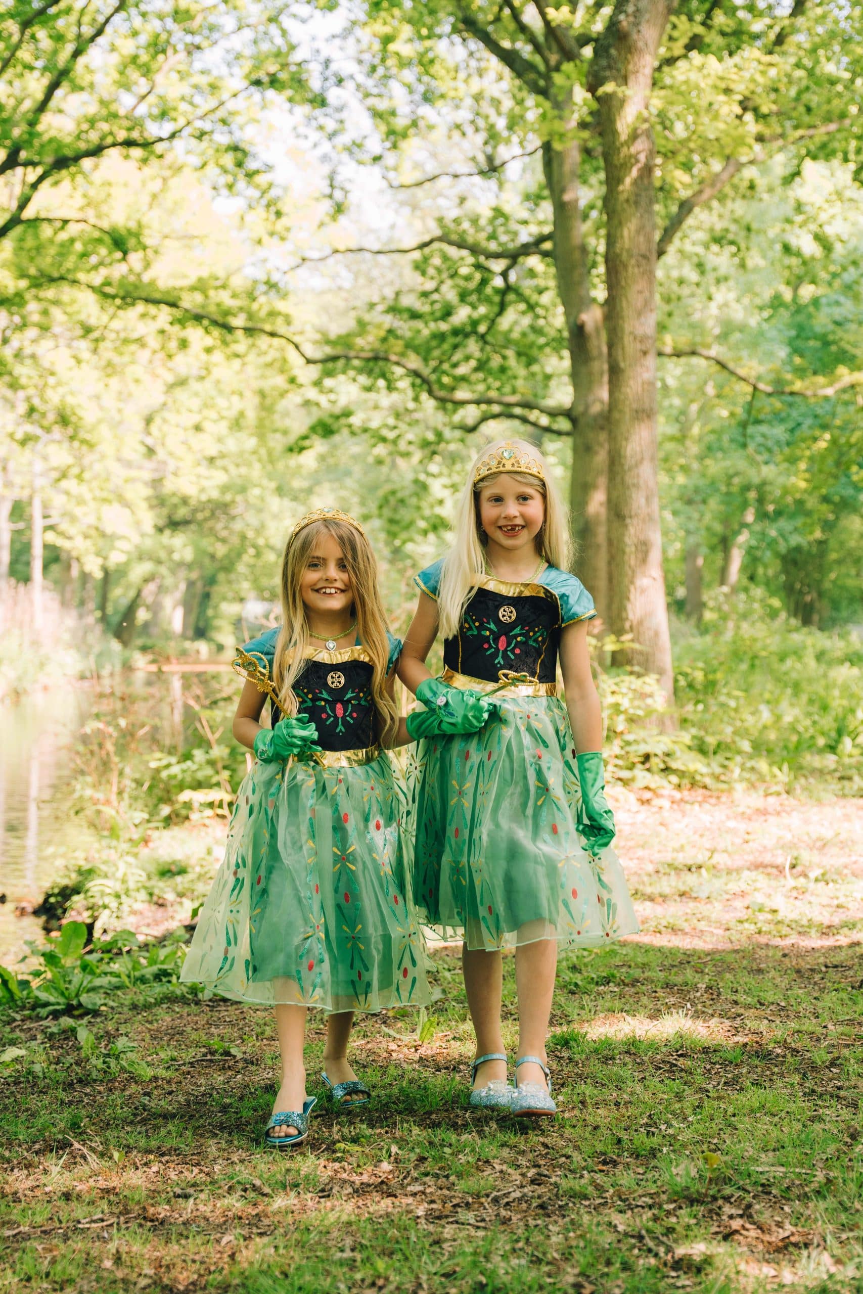 Prinsessenjurk.nl Frozen Anna jurk groen