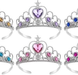 Prinsessenkroon - 6 stuks - Tiara - Prinsessenfeest