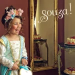 Souza! Prinsessenjurk - Josephina + blauwe handschoenen