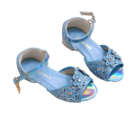 Prinsessenschoenen - Livia - Blauw + toverstaf/kroon