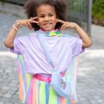 Blauw pluche Unicorn schoudertas