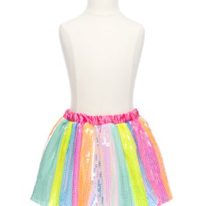 Regenboog rok pailletten  v1 Great Pretenders - Regenboog pailletten rok - 4-6 jaar
