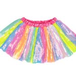 Great Pretenders - Regenboog pailletten rok - 4-6 jaar