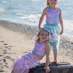 Great Pretenders - Roze pailletten rok + haarclip - 4-6 jaar