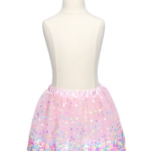 Roze pailletten rok www.prinsessenjurk.nl v3 Great Pretenders - Roze pailletten rok - 4-6 jaar