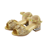 Prinsessenschoenen Livia met hakjes goud