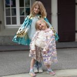 Great Pretenders - Roze pailletten cape - 4-6 jaar