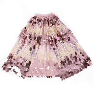 Pailletten cape lichtroze www.prinsessenjurk.nl Great Pretenders - Lichtroze pailletten cape - 4-6 jaar