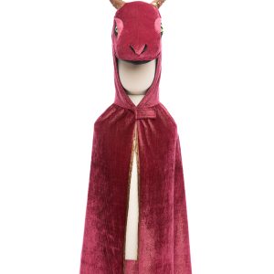 Rode drakencape www.prinsessenjurk.nl v1 Great Pretenders - Rode drakencape 5-6 jaar