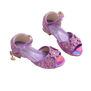 Prinsessenschoenen - Livia - Paars + toverstaf/kroon