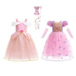 Combideal - Rapunzel & Doornroosje prinsessenjurk + accessoires