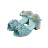 Prinsessenschoenen Livia met hakjes blauw