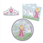 Prinsessen feest - kinderfeestje pakket + 8 x tiara - 36 stuks