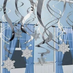 Winter sneeuwvlok slinger Frozen  - 30 stuks