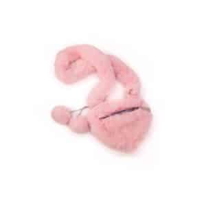 Great Pretenders - Lichtroze fluffy hartvormige tas met rits