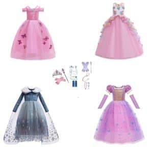 4x prinsessenjurken
