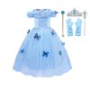 Doornroosje blauwe prinsessenjurk