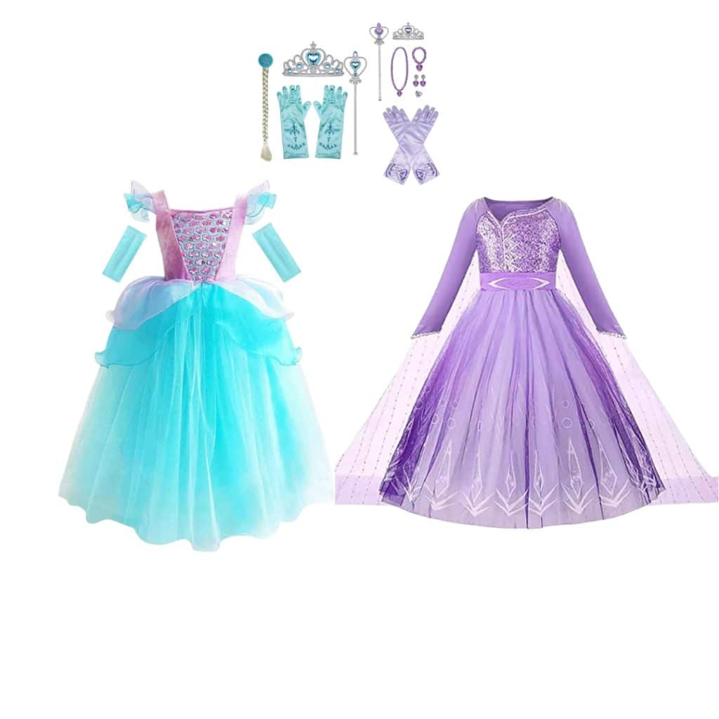 Zeemeermin + Frozen Elsa prinsessenjurk