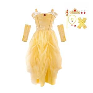 Belle luxe prinsessenjurk met mouwen