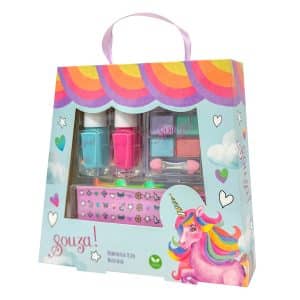 Souza! Make-up set ogen & nageltjes Eenhoorn + handschoenen