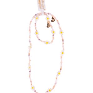 Ketting + armband bloemen www.prinsessenjurk.nl Ketting + armband bloemen www.prinsessenjurk.nl