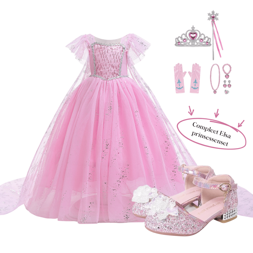 Frozen Elsa roze prinsessenpakket