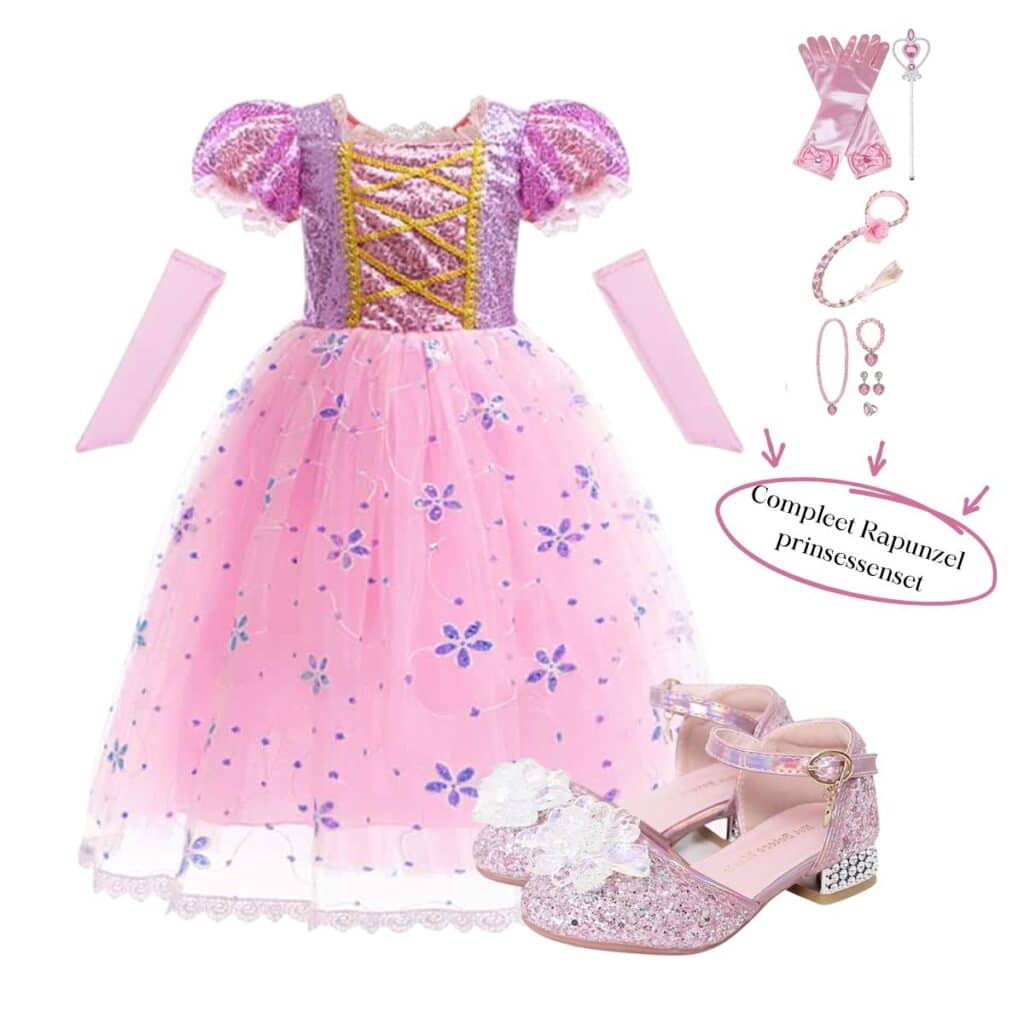 Roze Rapunzel prinsessenpakket