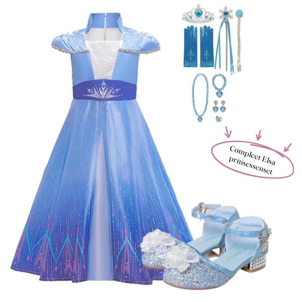 Frozen Elsa prinsessenpakket korte mouw