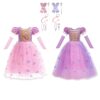 2 Rapunzel prinsessenjurken