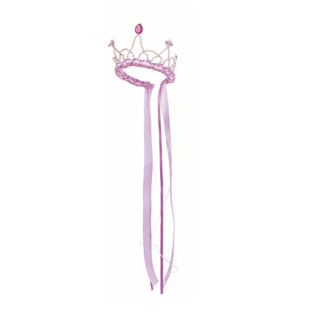 Paarse prinsessenkroon ribbon met linten